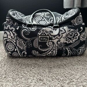 Vera Bradley Black and White Paisley Duffle Bag